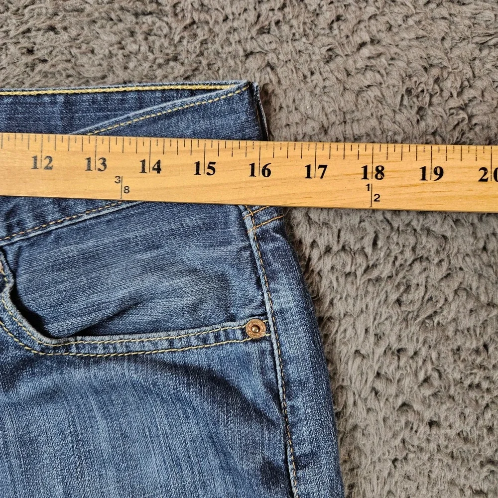 Levis 505 Regular Fit Mens Jeans 32x32‎ Blue Medium Wash Straight Leg Denim